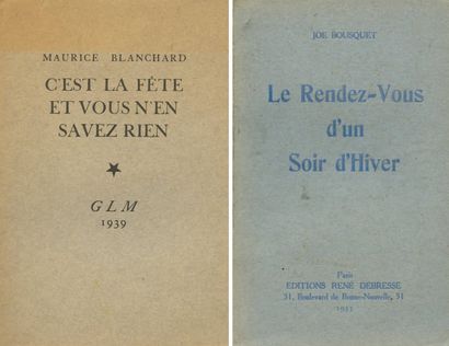 null [DIVERS]. BOUSQUET Joé. LE RENDEZVOUS D'UN SOIR D'HIVER. Paris, Debresse, 1933...