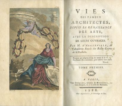 DEZALLIER D'ARGENVILLE (Antoine-Joseph). Vie des fameux architectes (sculpteurs),...