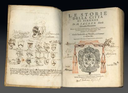 NARDI (Jacopo). Le storie della città di Firenze... In Firenze, 1584, Sermartelli,...