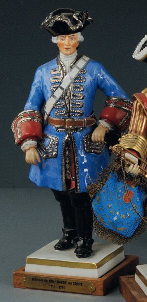 Garde du Corps du Roi vers 1740, figurine...