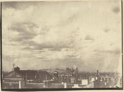 Charles Marville (1816-1879) Ciel de Paris sur les moulins de Montmartre 1857 Épreuve...