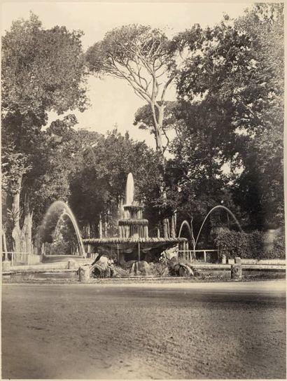 James Anderson (1813-1877) Fontana dei cavalli marini, Villa Borghèse Rome, 1858...