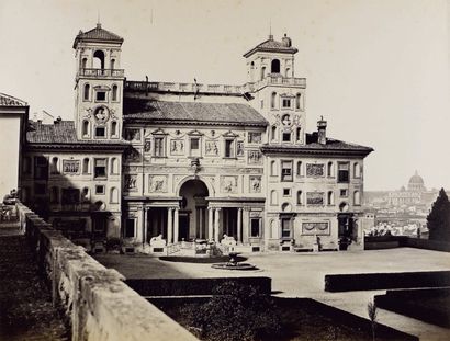 James Anderson (1813-1877) La Villa Médicis vue du toit des ateliers le matin Rome,...