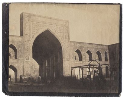 Antonio Giannuzzi (1819-1876) Mosquée de Goher-Shah, Mechhed Iran, 1858-1859 Papier...