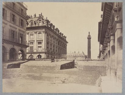 Bruno BRAQUEHAIS (1823-1875) Barricades de la rue de Castiglione, Colonne Vendôme...