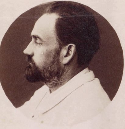 [Émile Zola (1840-1902)] Portrait “avant Jeanne Rozerot”, Royan, 1887
Portrait de...