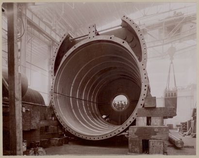 Alfred Gradenwitz Enveloppe de Turbine, Berlin, vers 1900
Grande épreuve au citrate,...
