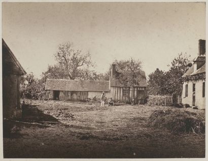 ALPHONSE RIOUT DE LODIERE (1834-1910) Deux Études d'après nature
Tour fendue et Cour...