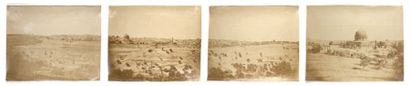 Otto von Ostheim (Othon d'Ostheim) Panorama de Jerusalem, Mosquée d'Omar, 1860
Quatre...