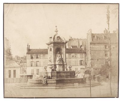 Cercle d'Hyppolite Bayard Fontaine de la place Saint-Sulpice et trois autres vues...