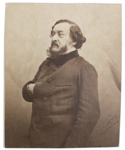 Nadar (Félix Tournachon, 1820-1910) Léon Gozlan, vers 1855
Épreuve sur papier salé,...
