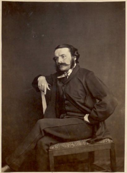 Émile Bacot (1820-1884) Portrait du fils, François-Victor Hugo
Paris, août 1862
Épreuve...