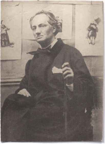 [Iconographie Charles Baudelaire] Carjat, Portrait-carte du Boulevard, décembre 1861...