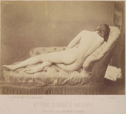 Alexandre Quinet fils (1837-1900) Paul Baudry (1828-1886) Étude d'après nature, Paris,...