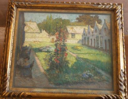 Urbain WERNAERS (1888-1981) Le jardin
Pastel sur papier signé en bas à droite