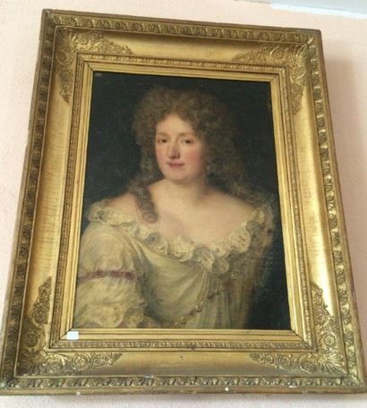 Attribué à Jacob Ferdinand VOET (1639 - 1700) 
Portrait de femme
Toile 66,5 x 49,5...