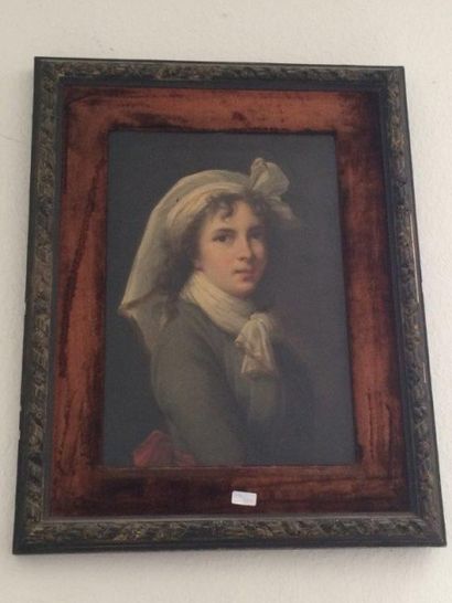 Charles BIANCHINI Autoportrait d’Elisabeth Vigée Lebrun
Sur sa toile d’origine
61...