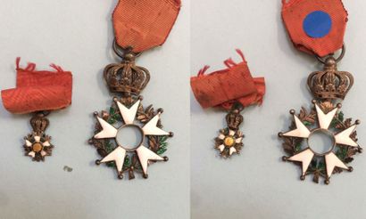 null Ordre de la Légion d'honneur, étoile de chevalier miniature du modèle Restauration...
