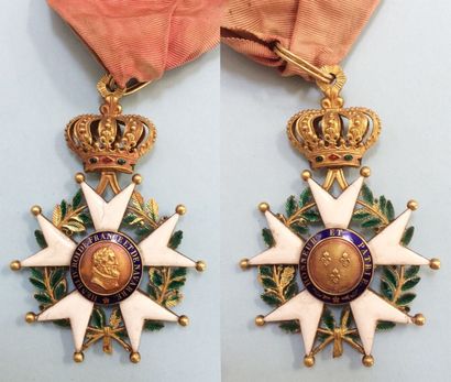 null Ordre de la Légion d'honneur, bijou de commandeur du modèle Restauration en...
