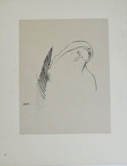 Odilon REDON (1840-1916) Le Sommeil. 1898. Lithographie. 120 x 125. Mellerio 172....