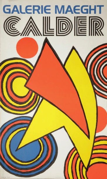 Alexander CALDER (1898-1976) Affiche pour la Galerie Maeght. 1973. Lithographie....