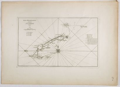 LE ROUGE, G.-L. Isles Magdelaines Golfe St. Laurent levées en 1765. (17). Paris,...