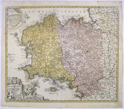 HOMANN, J.- B. Tabula Ducatus Britanniae Gallis le Gouvernemt. General de Bretagne....