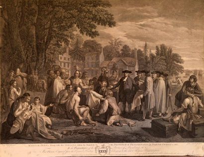 Benjamin West (1738-1820) (d'après) William Penn's Treaty with the Indians, when...