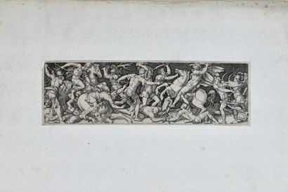 Étienne Delaune (c. 1518-1583) Scènes de batailles et de chasse. Burin. Chaque env....