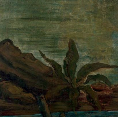 Paul CEZANNE (1839-1906) Bord de rivière (1862-64)
Peinture murale, transposée sur...