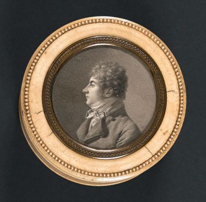 JEAN-JACQUES KARPFF, DIT «CASIMIR» (1770 - VERSAILLES, 1829) Portrait d'un jeune...
