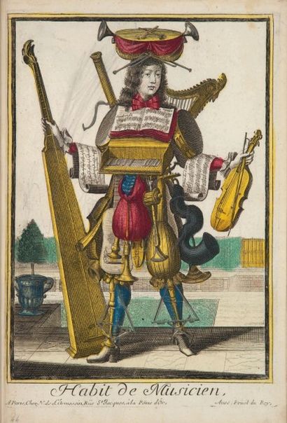 LARMESSIN (Nicolas de) Costumes grotesques et habits de Métiers. [Paris], Chez N....