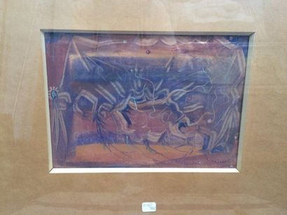 Eugène GABRITSCHEVSKY (1893-1979) 
Composition abstraite
Aquarelle non signée
20...