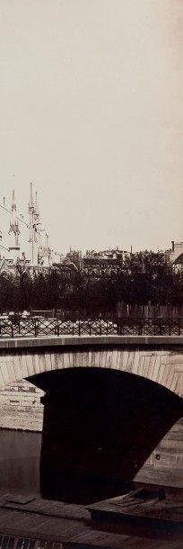 Gustave Le Gray (1820-1884) La Seine et Notre-Dame de Paris vue de côté, depuis la...