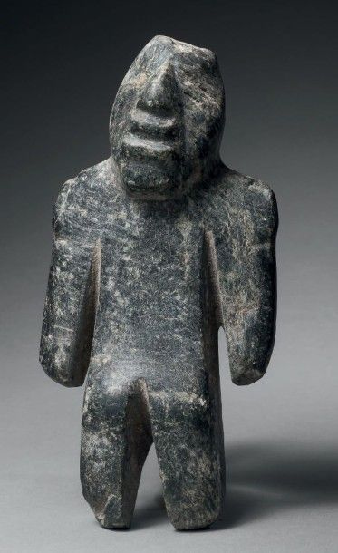 null STATUETTE ANTHROPOMORPHE 
Culture Pré-Teotihuacan du Guerrero (influence olmécoïde),...
