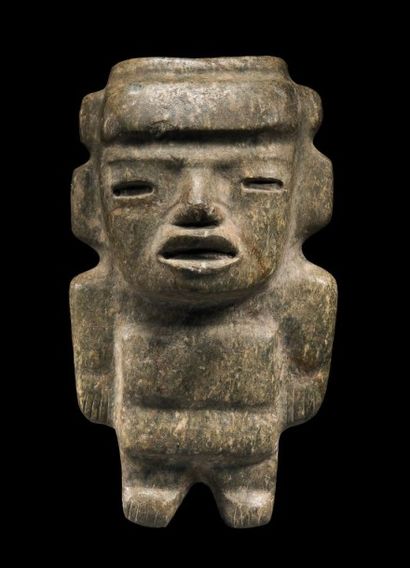 null IMPORTANTE STATUE ANTHROPOMORPHE 
Culture Teotihuacan, Région de Puebla, Mexique
Classique,...