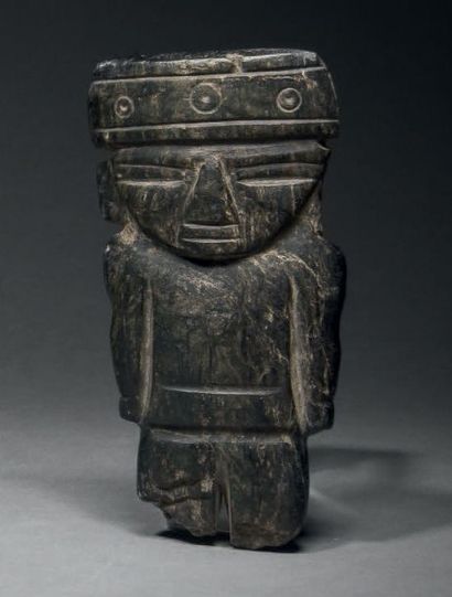 null STATUETTE ANTHROPOMORPHE 
Culture Teotihuacan, Vallée de Mexico, Mexique
Classique,...