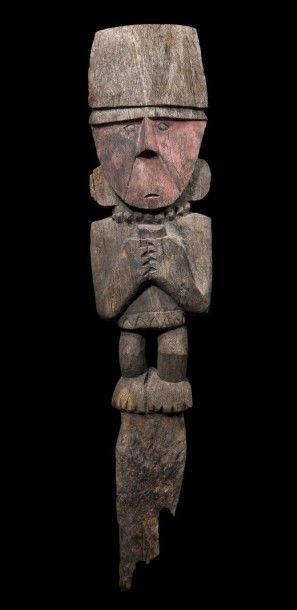 null POTEAU FUNERAIRE, GARDIEN DE TOMBE 
Culture Chimu, Nord du Pérou
Intermédiaire...