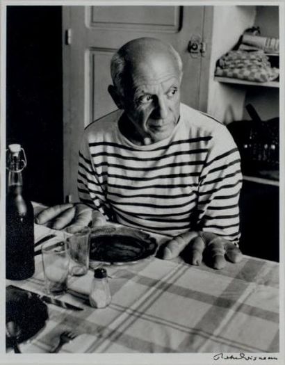 Robert Doisneau (1912-1994) Les Petits Pains de Picasso, 1952
Tirage argentique postérieur...