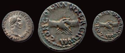 null NERVA (18 SEPTEMBRE 96 - 25 JANVIER 98)
Tête laurée de l'empereur à droite.
R/....