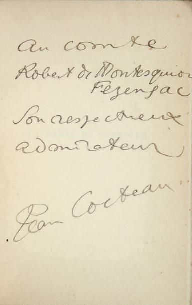 COCTEAU (Jean) La Danse de Sophocle. Poème.
Paris, Mercure de France, 1912. In-12,...