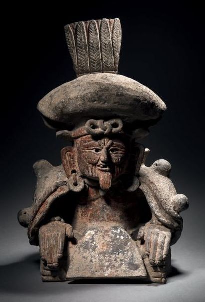 null URNE ANTHROPOMORPHE
CULTURE ZAPOTÈQUE, MONTE ALBÁN, MEXIQUE
CLASSIQUE, 400-600...