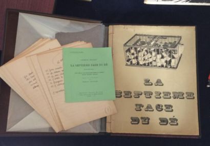 [HUGNET (Georges)]. LA SEPTIÈME FACE DU DÉ. Poèmes. Couverture de Marcel Duchamp....
