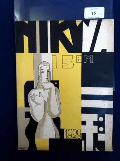 null [AVANT-GARDE JAPONAISE]. NIKWA 1924. CATALOGUE D'EXPOSITION. Osaka, 1924. In-8,...