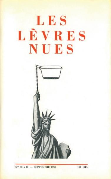  REVUE. LES LÈVRES NUES. Première série. Directeur Marcel Marien. Bruxelles, 1954...