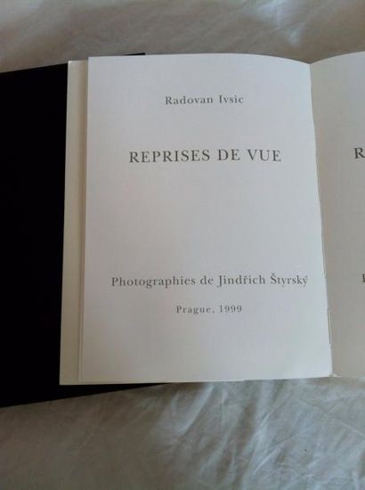 STYRSKY Jindrich. IVSIC Radovan. REPRISES DE VUE. Prague, Edice Strelec, 1999. In-4...