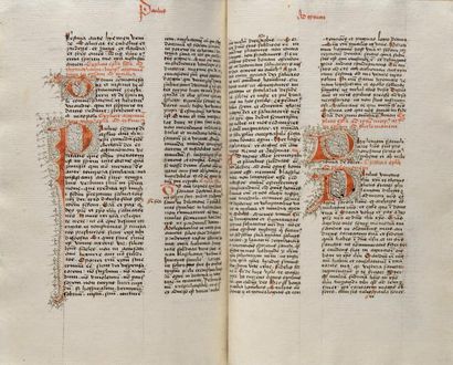 null BIBLE MANUSCRITE. BIBLIA INTEGRA MANU SCRIPTA. Manuscrit latin du XVe siècle....