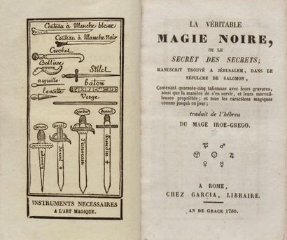 IROE - GREGO LA VÉRITABLE MAGIE NOIRE, ou le secret des secrets; manuscrit trouvé...