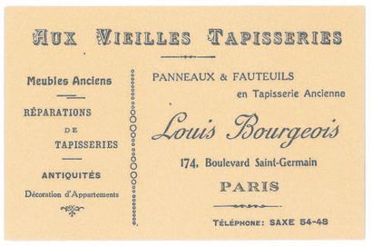 Louise BOURGEOIS (1911-2010) 
Aux vieilles tapisseries. 44 Sentences de Louise Bourgeois....