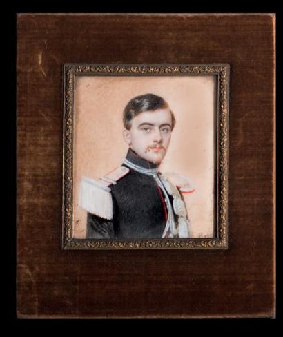 ROSSI (actif à Paris vers 1840) 
Portrait du Comte et de la Comtesse de Nauré
Le...